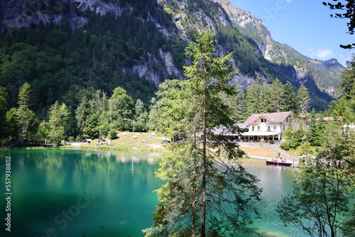 The Blausee is a lake in Bernese Oberland, Kandergrund