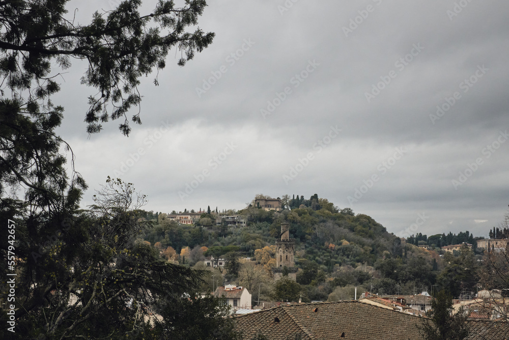 Cityscape of Florence hill, Italy