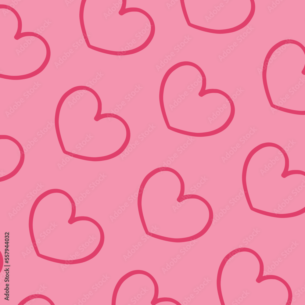 pink Line heart with background vector pink Line heart with background vector