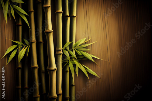Bamboo Texture Wallpaper. Generative KI