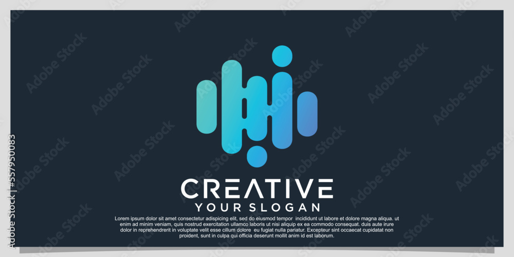 Gradient technology logo design with unique concept Premium Vector Part 5 Gradient technology logo design with unique concept Premium Vector Part 5