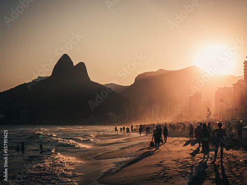 sunset at Rio de Janeiro