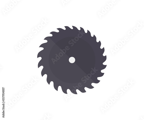 Circular saw blade, round saw blade logo design. Wood working, Symbol of saw mill vector design and illustration.
