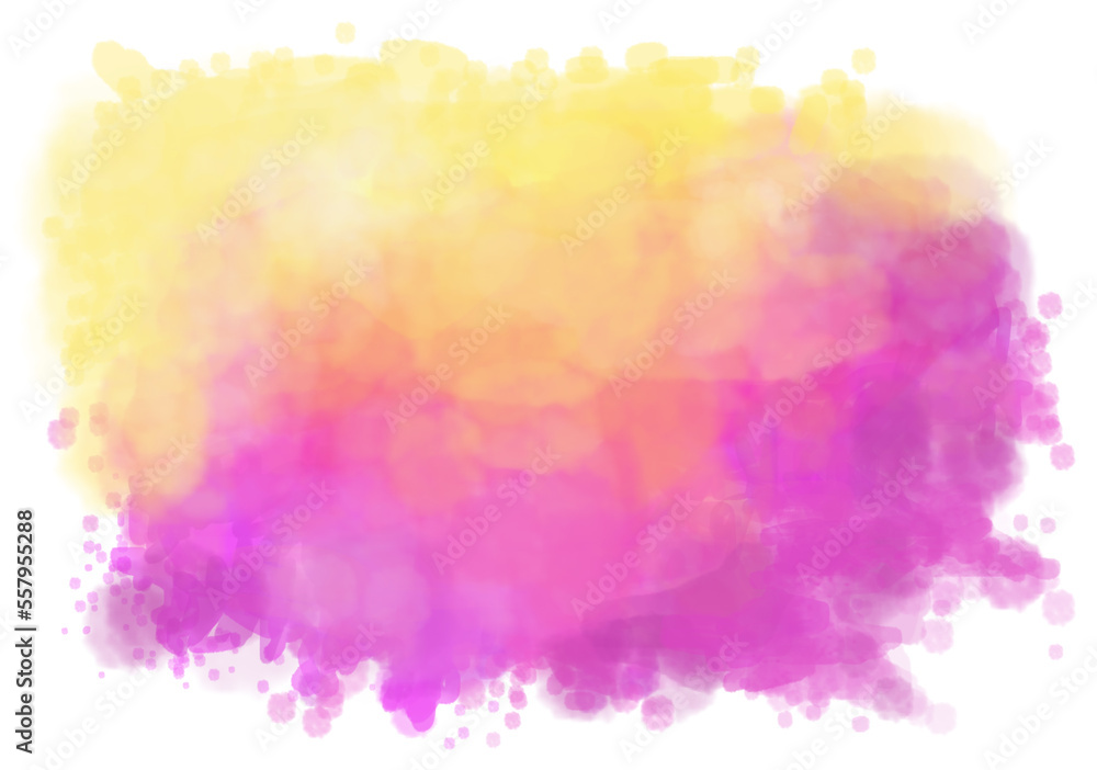 colorful paint brush background. modern watercolor wallpaper for presentation.