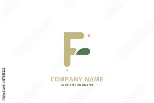 Free Download Original symbol F for logo. Letter in camouflage stylization for military and army theme for creative design template. Flat illustration EPS10 - GFXLoad