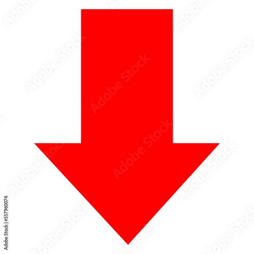 Free Download Red Directional Arrow on Transparent Background - GFXLoad