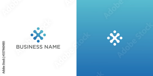 Vector logo design template for business. Innovation sign.