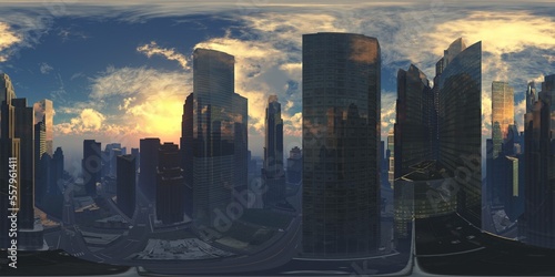Canvas Print Panorama of the city
