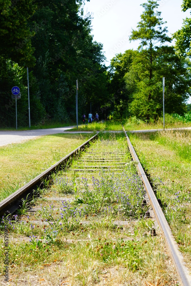 Fototapeta premium ヨーロッパの鉄道の廃線跡
