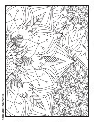 Flower Mandala Coloring Pages, Floral Mandala Coloring  Pages, Mandala Coloring Pages