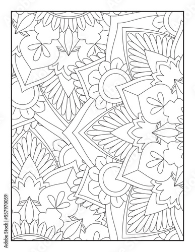 Flower  Mandala Coloring Page for Adult  Pattern Mandala Coloring Pages  Floral Mandala