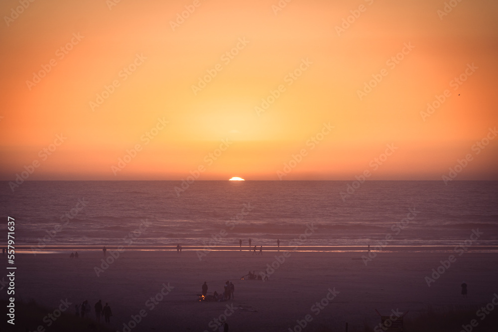 Naklejka premium Pacific Ocean Sunset