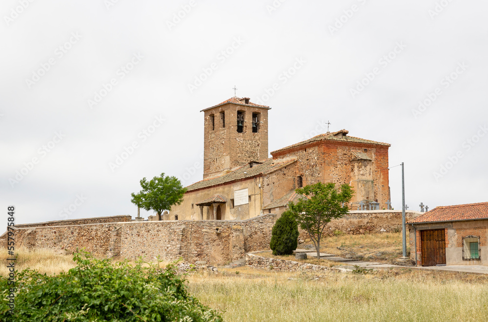 Church of Saint John the Evangelist in Pinilla-Ambroz, municipality of Santa Maria la Real de Nieva, province of Segovia, Castile and Leon, Spain