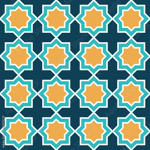 Seamless islamic pattern. Background vector illustration. Seamless girih pattern. Traditional Islamic Design. Mosque decoration element. Seamless geometric pattern. Vector decorative ornamental patter
