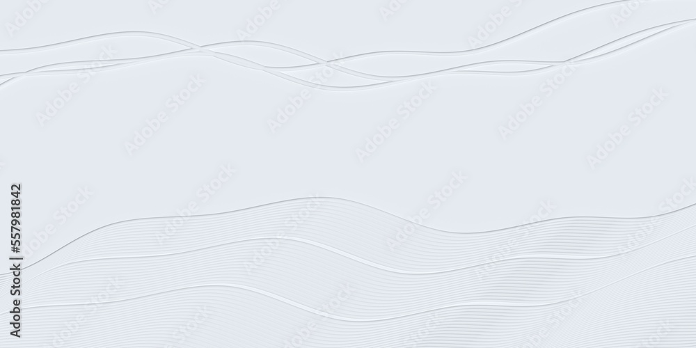 White abstract lines on white background. 3d illustration White abstract lines on white background. 3d illustration