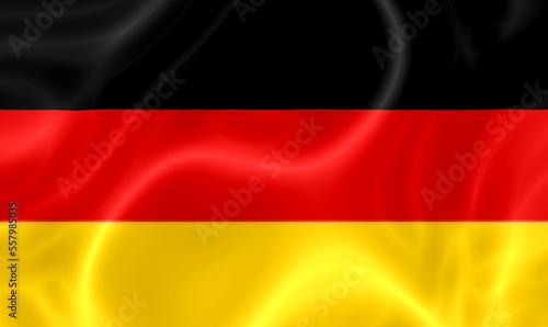 Shiny and wavy Germany flag illustration