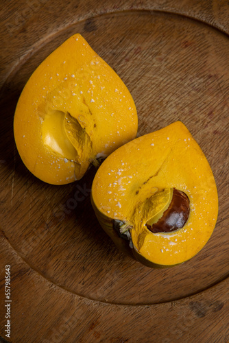 canistel also known as eggfruit or sapota yellow photo