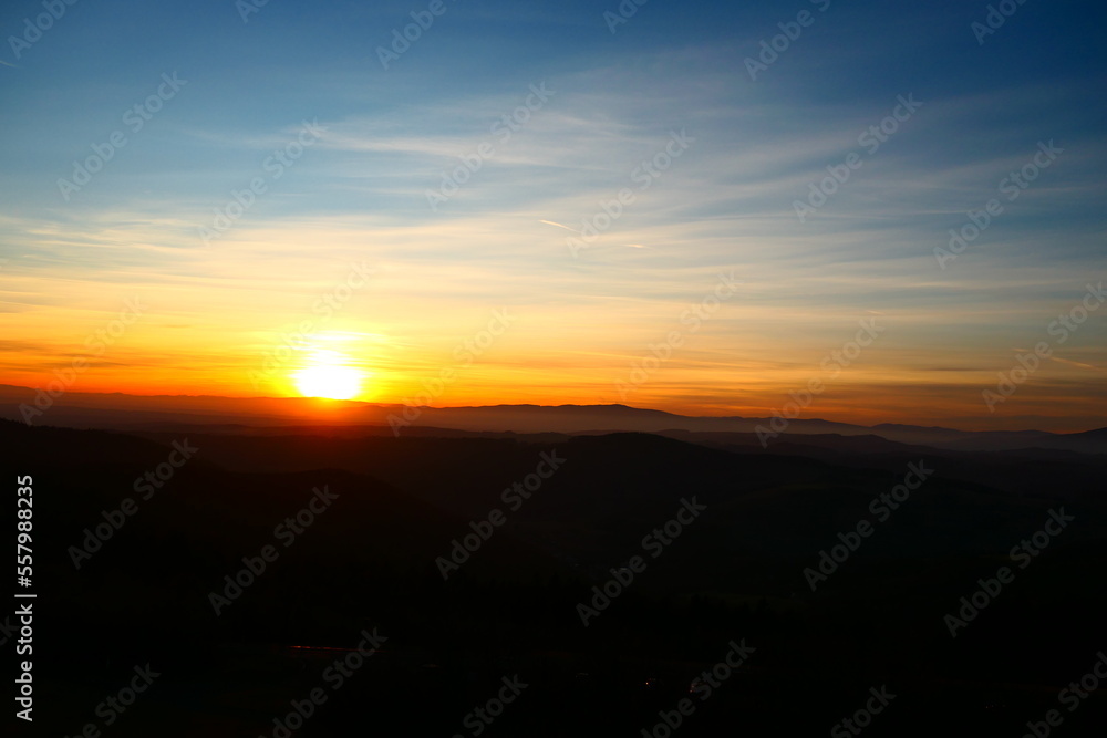 Sonnenuntergang in der Buckligen Welt Sonnenuntergang in der Buckligen Welt