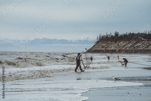 Dip Netting Alaska Salmon
