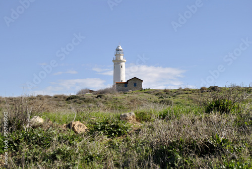 Lighthouse on the green hill