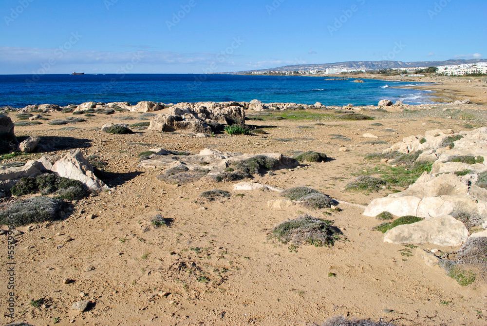 rocks on the beach and sea