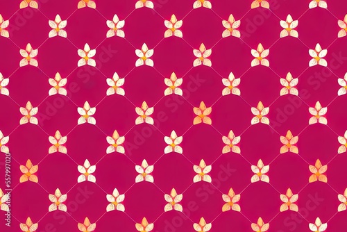 Adorable little seamless design with a star in a pink sky. Adorable texture ideal for use in children s textile  paper  and apparel designs. Generative AI