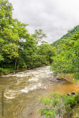Bracinho river rapids in Schroeder, Santa Catarina state, Brazil photo