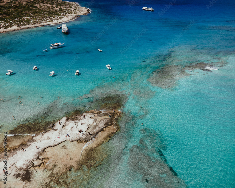 Obraz premium View of the Balos Lagoon, Greece,.
