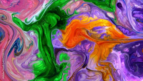 Wallpaper Mural Abstract Colorful Ink Movements Spreads on Water Texture Footage. Torontodigital.ca