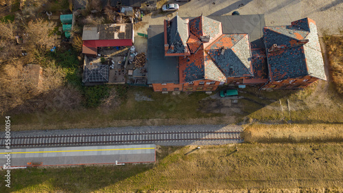 Wallpaper Mural railway station areal view Torontodigital.ca