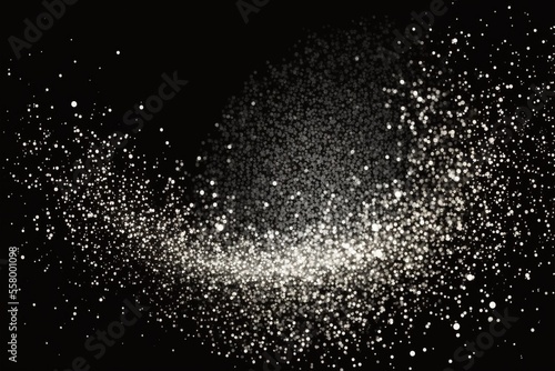 Abstract background with silver particle. Generative AI.