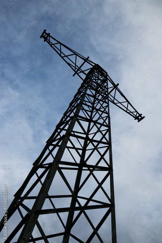 crane on the sky