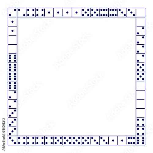 Domino frame illustration