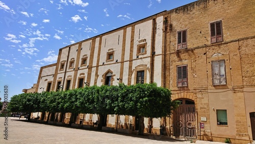 Le Palais Principi Tagliavia-Aragona-Pignatelli  Castelvetrano  province de Trapani  Sicile  Italie. 