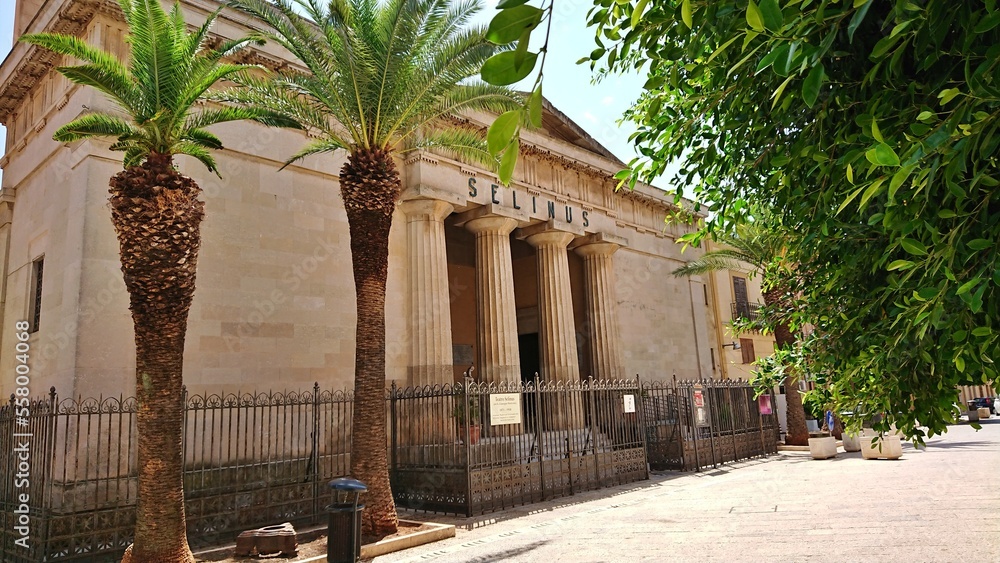 Obraz premium Théâtre Selinus, Castelvetrano, province de Trapani, Sicile, Italie. 