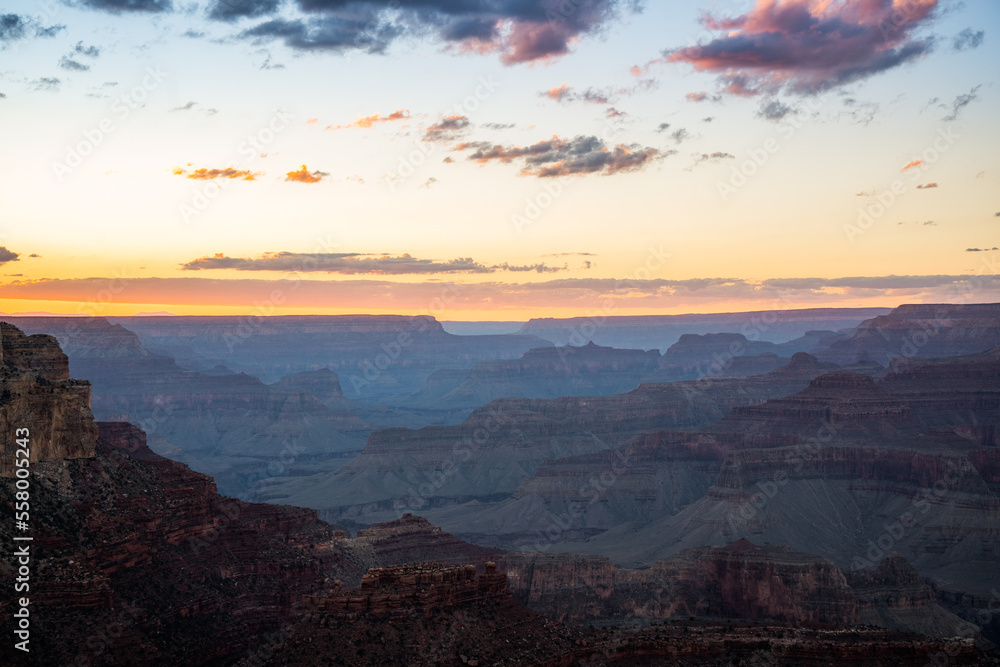 sunrise over the grand canyon