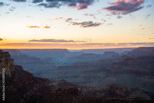 sunrise over the grand canyon