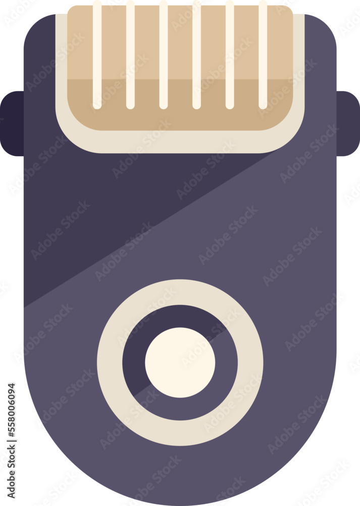 Shave epilator icon flat vector. Wax depilation. Hair removal isolated Shave epilator icon flat vector. Wax depilation. Hair removal isolated