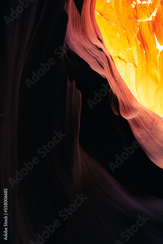 colorful antelope canyon state country