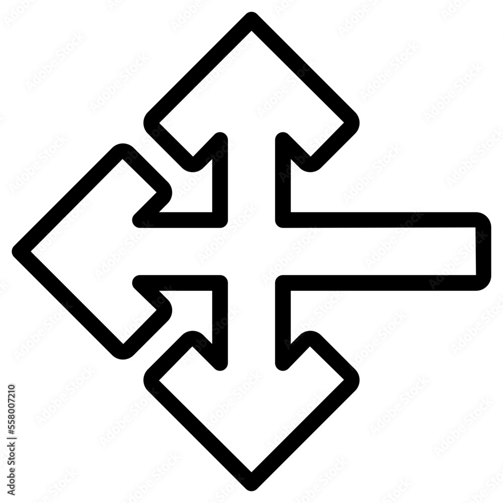 three way arrow icon three way arrow icon