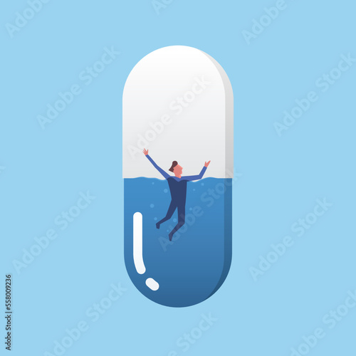 Man Drug and Medicine Addicition and Abuse Problems