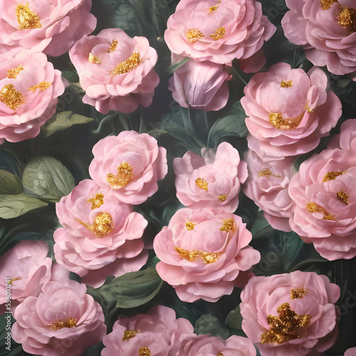 pink roses background