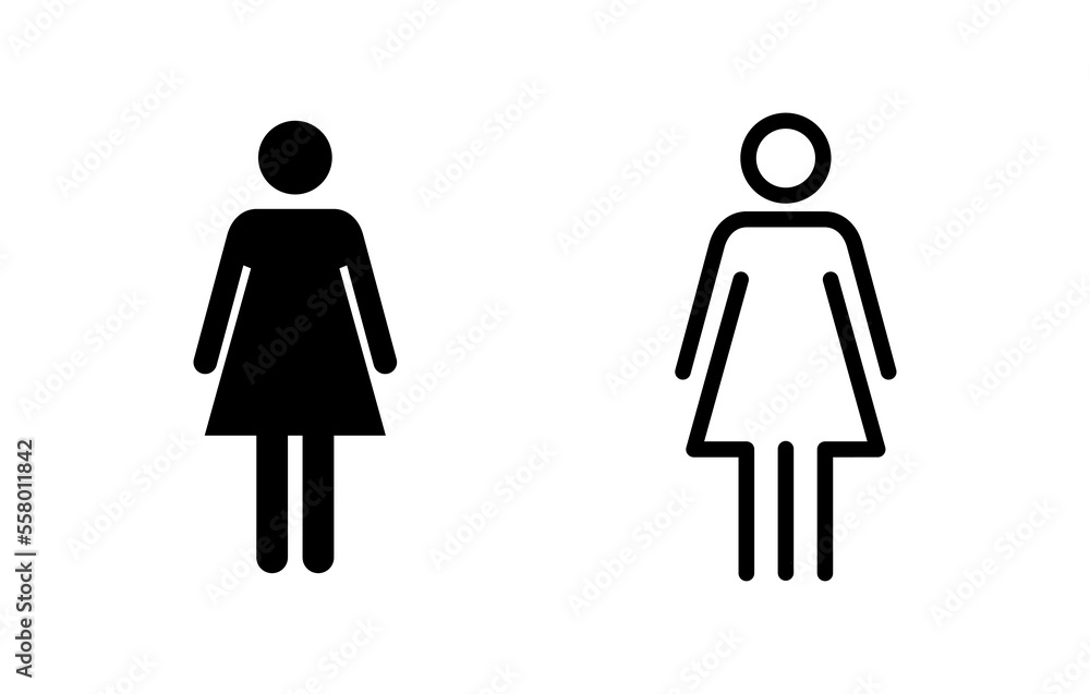 Female icon vector illustration. woman sign and symbol Female icon vector illustration. woman sign and symbol