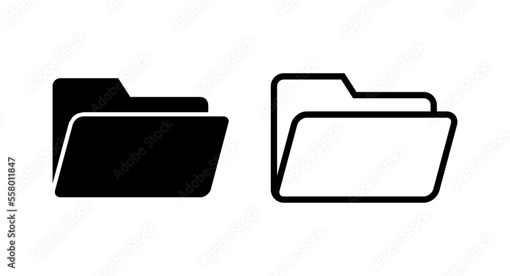 Folder icon vector illustration. folder sign and symbol Folder icon vector illustration. folder sign and symbol