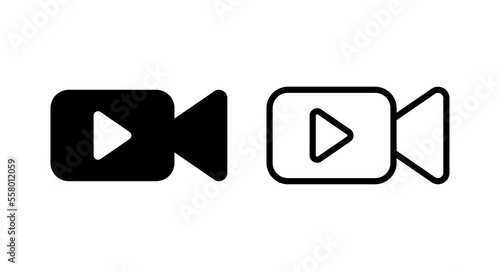 Free Download Video icon vector illustration. video camera sign and symbol. movie sign. cinema - GFXLoad