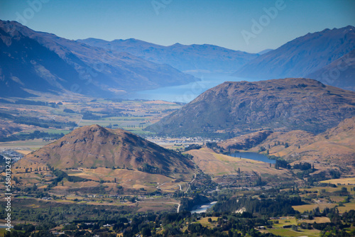Qeenstown stunning views  beautiful scenery and landscape  mountains and lakes  South Island  New Zealand
