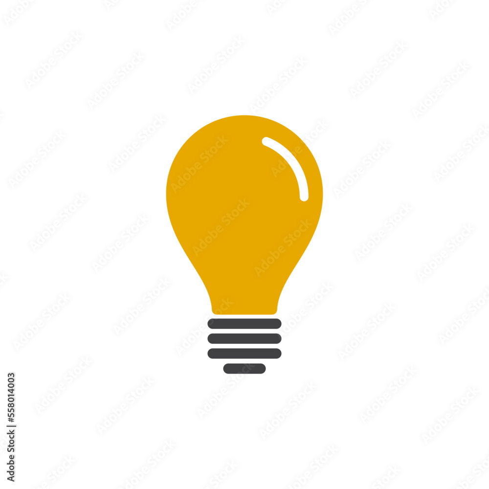 Light bulb icon vector logo design template Light bulb icon vector logo design template