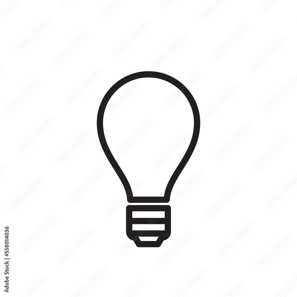 Light bulb icon vector logo design template Light bulb icon vector logo design template