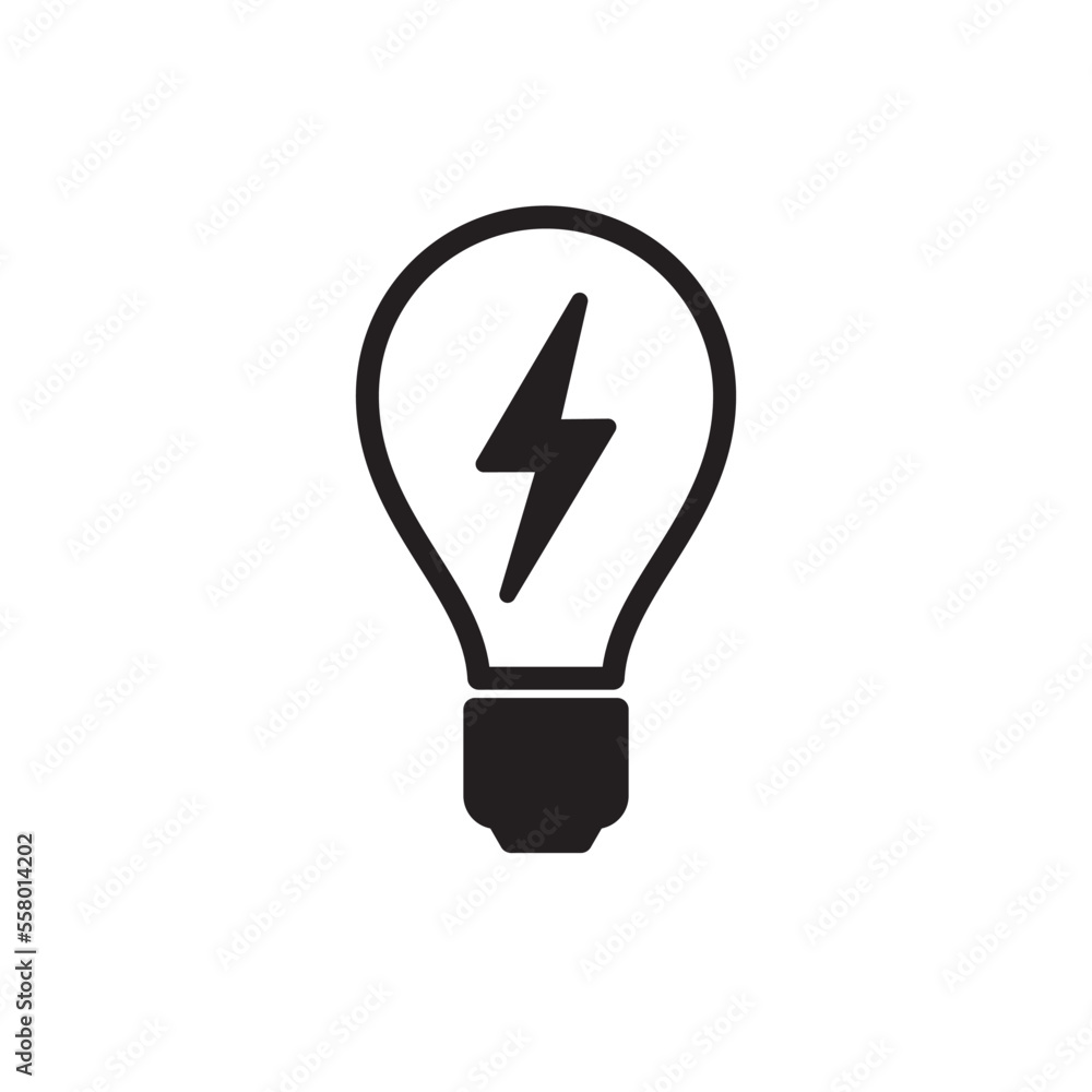 Light bulb icon vector logo design template Light bulb icon vector logo design template