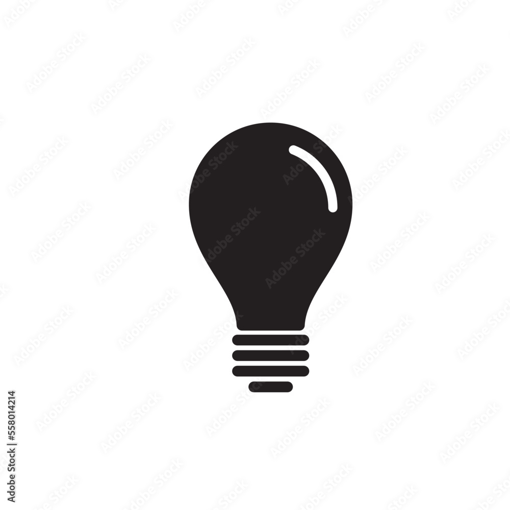 Light bulb icon vector logo design template Light bulb icon vector logo design template